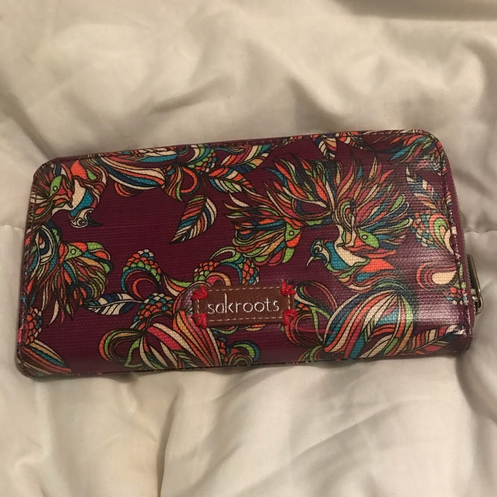 Sackroots printed medium wallet